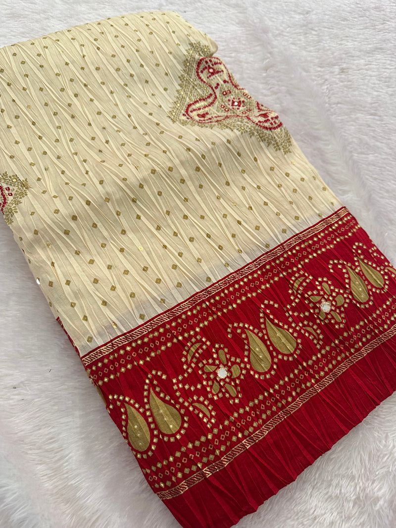 Crush Patola Fancy Saree-JU5