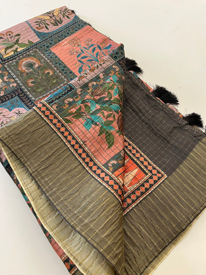 Crush Tussar Printed