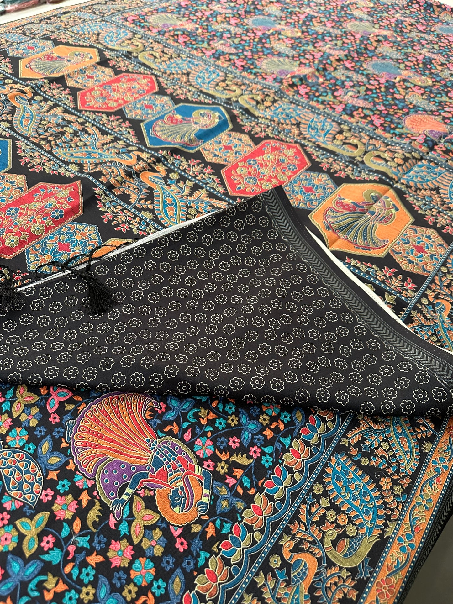 Kalamkari Tussar Printed-M26