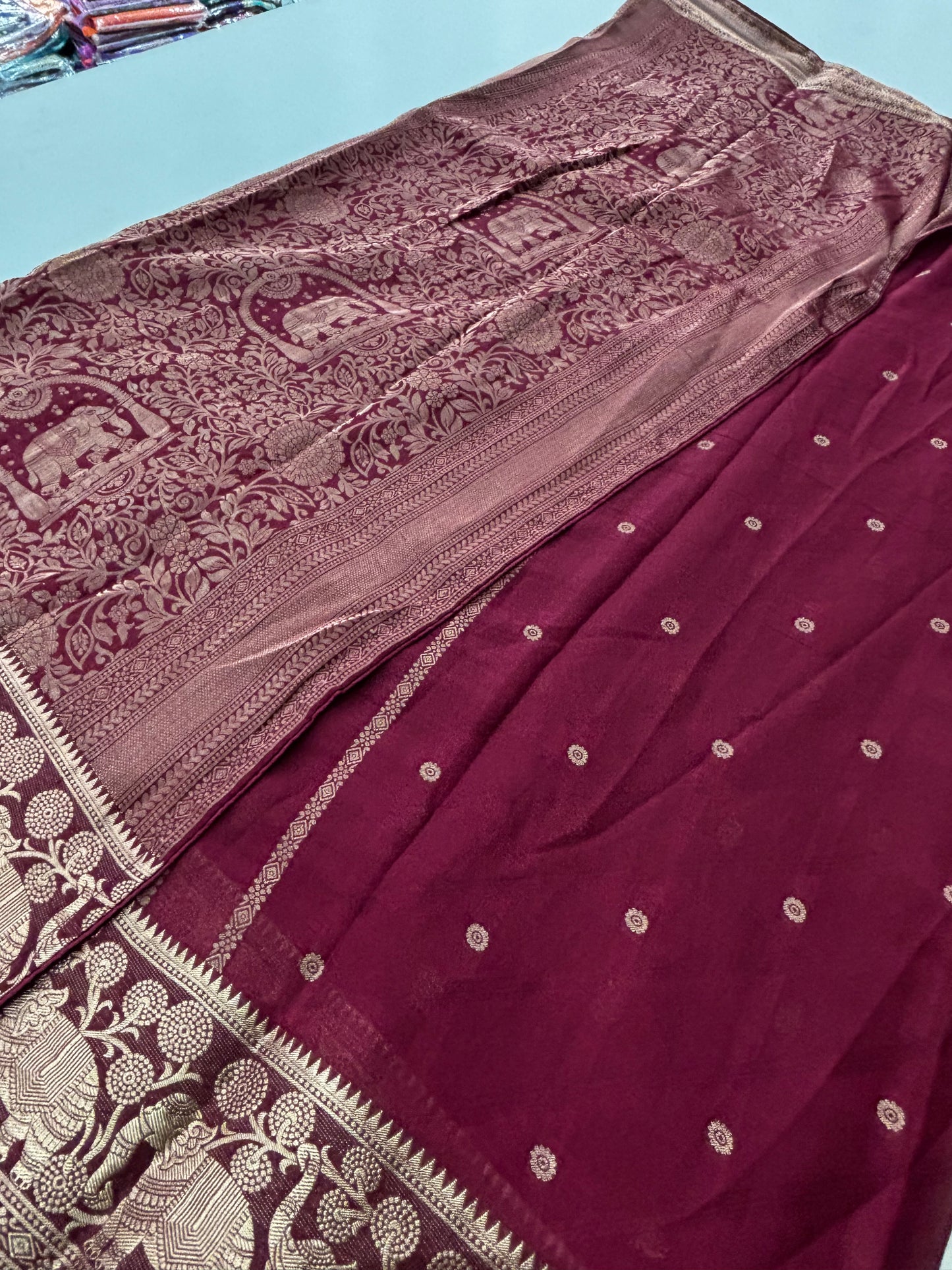 Premium Laser Chiffon Saree-M15