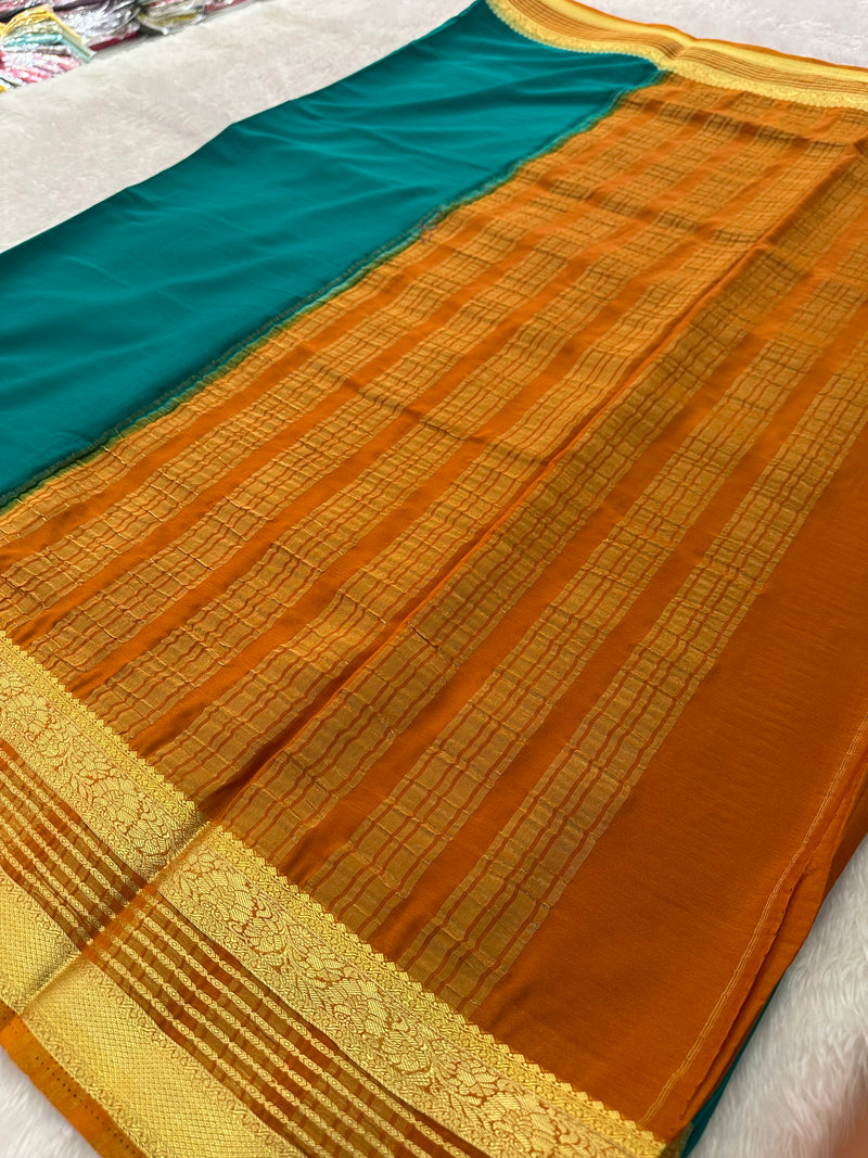 Semi Mysore Crape Fancy-JU4