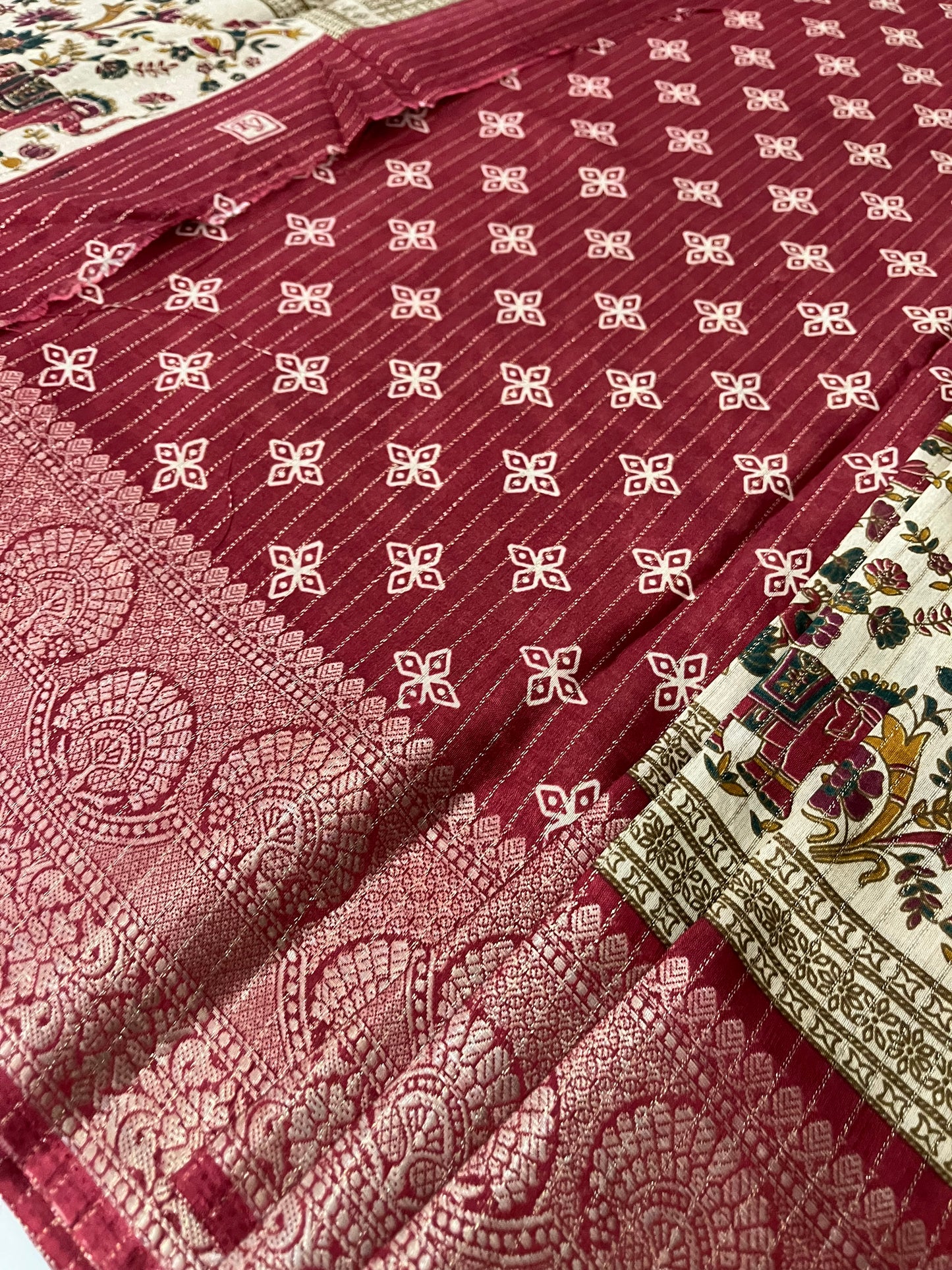 Tussar Zari Lines