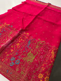 Full Weaving Pure Tussar Premium Designer Saree-J26