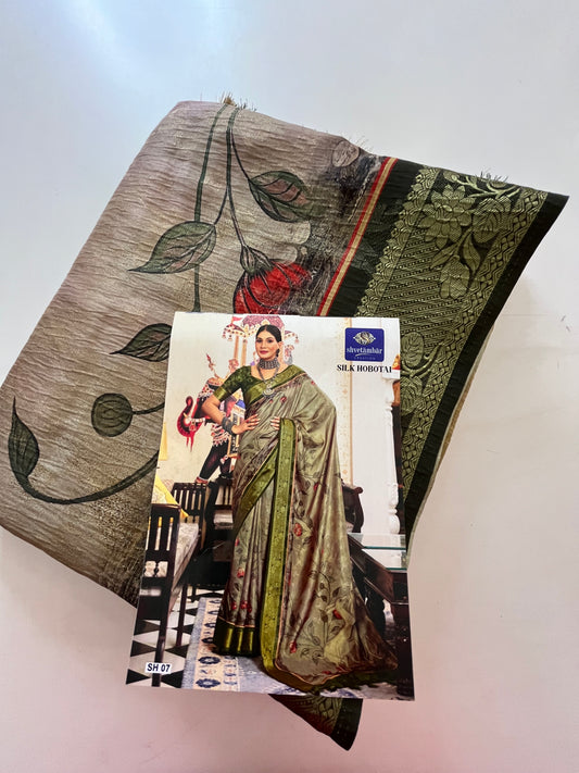 Printed Tussar fancy