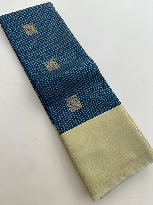 Semi Kanchi/Vegan Silk Saree-11