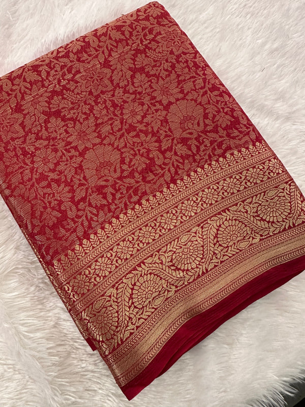 Banarsi Georgette Brocade-JU8