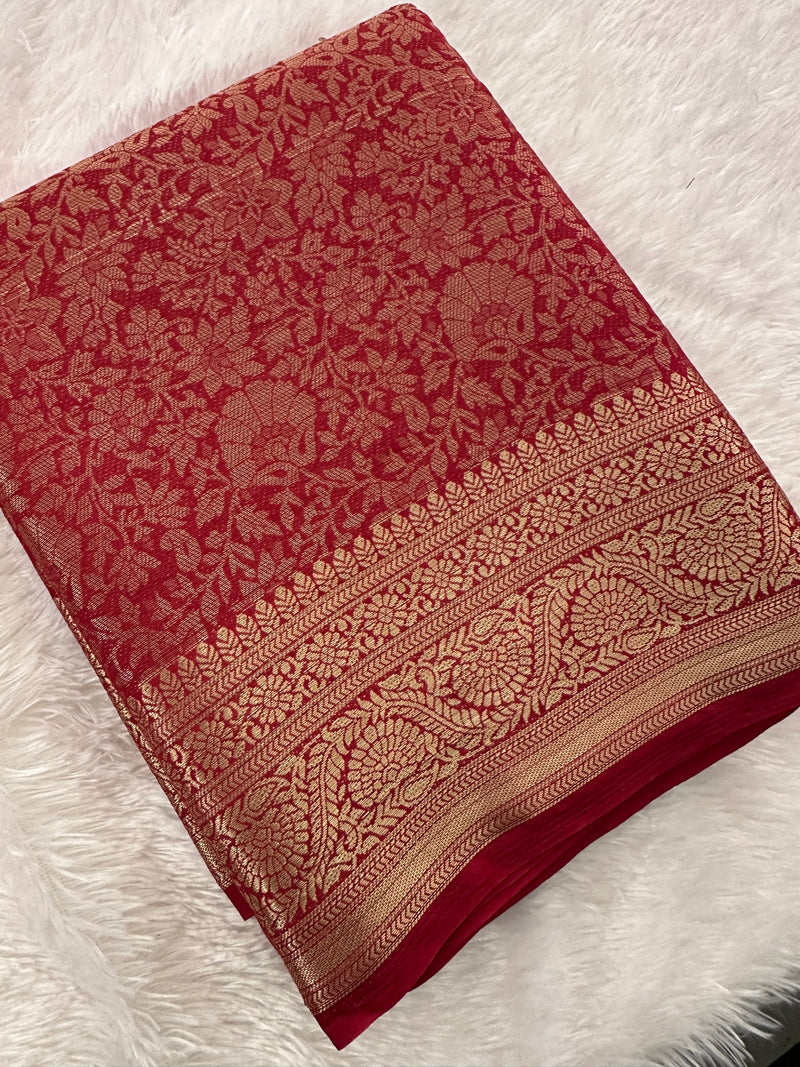 Banarsi Georgette Brocade-JU8