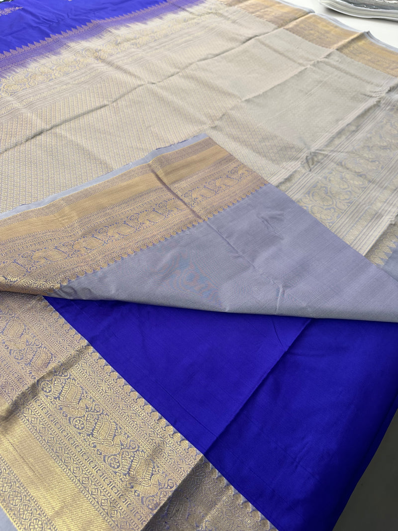 Semi Kanchi Silk Saree-J30