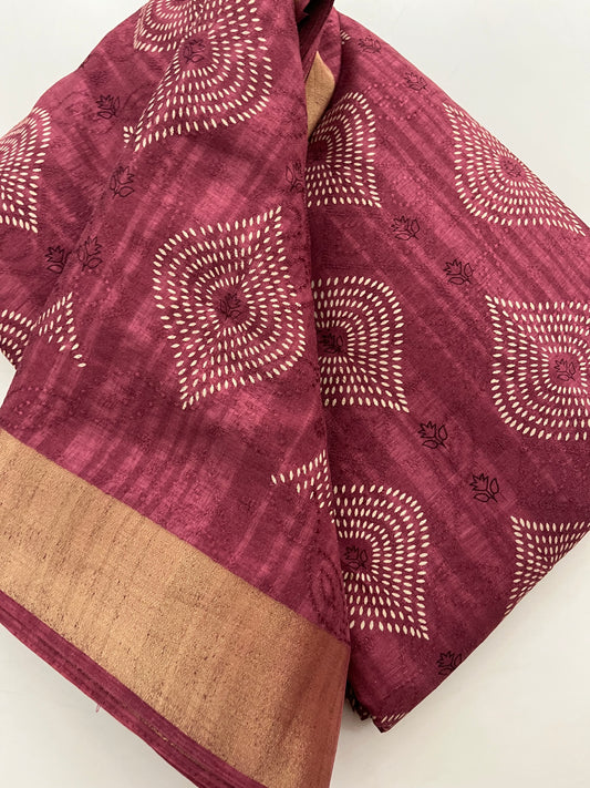 Ju11 Tussar Chiffon