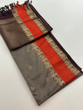New Semi Soft silk Sarees From Kanchi in beatiful Borders-JU20