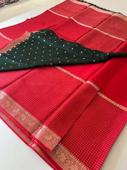 Banarasi Crape Checks