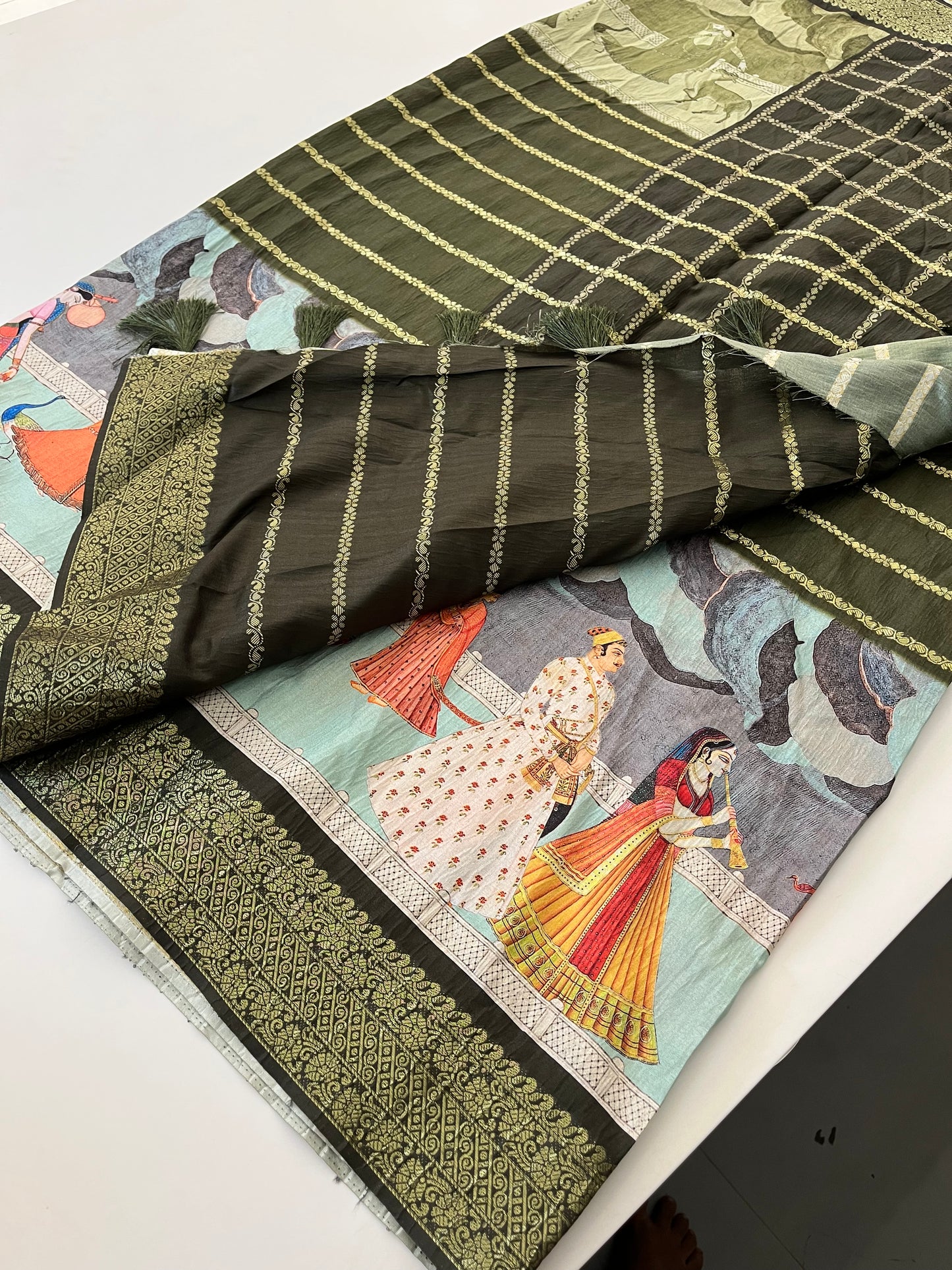 Crush Tussar  Designer