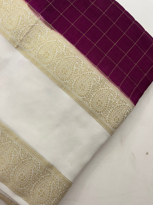 Dupion silk saree