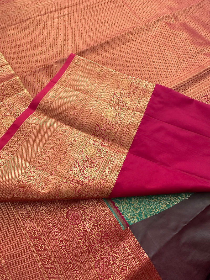 Kanchi Semi Silk Tissue Brocade-JU10