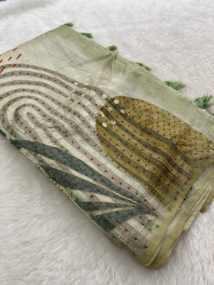 Knot Work Fancy Saree-F17