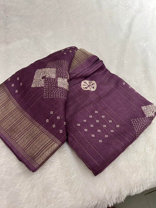 Tussar Chiffon