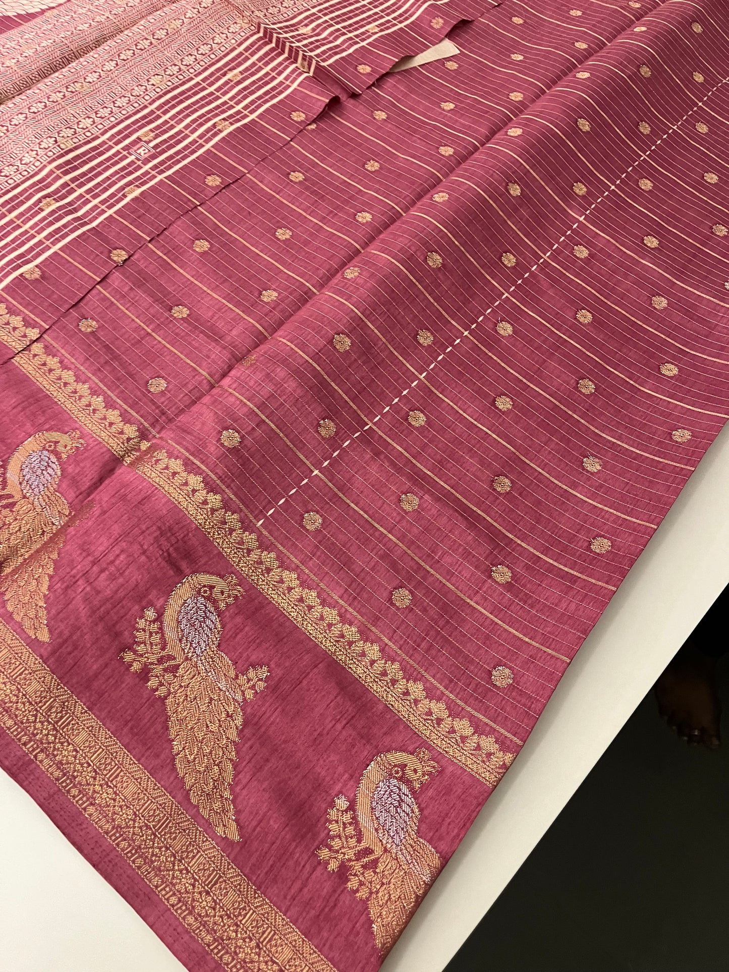 Tussar Chiffon Saree