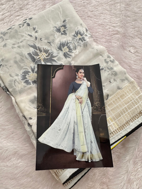 Brosso Fancy Saree New-JU3