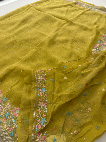 Organza Work Saree-M30