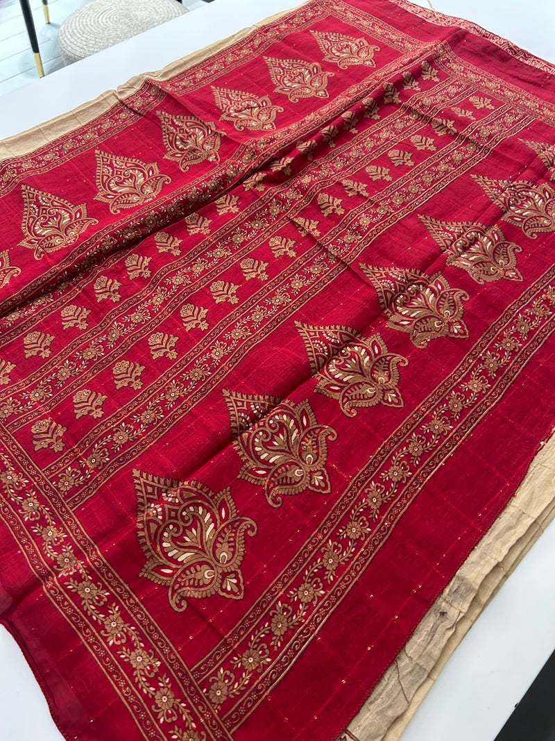 Mul Cotton Saree -JU30