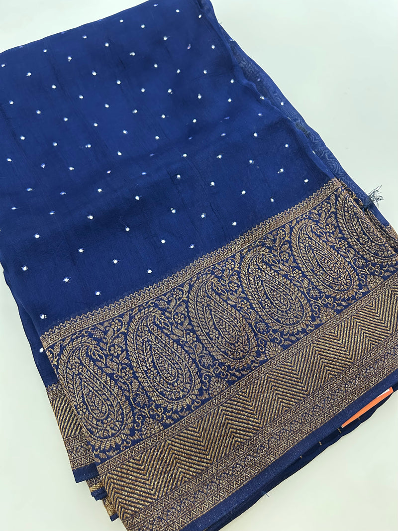 JUTE TUSSAR PREMIUM WITH MIRROR WORK-22