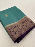 Tussar Fancy Saree in New Contrast Borders🌹- AU-17