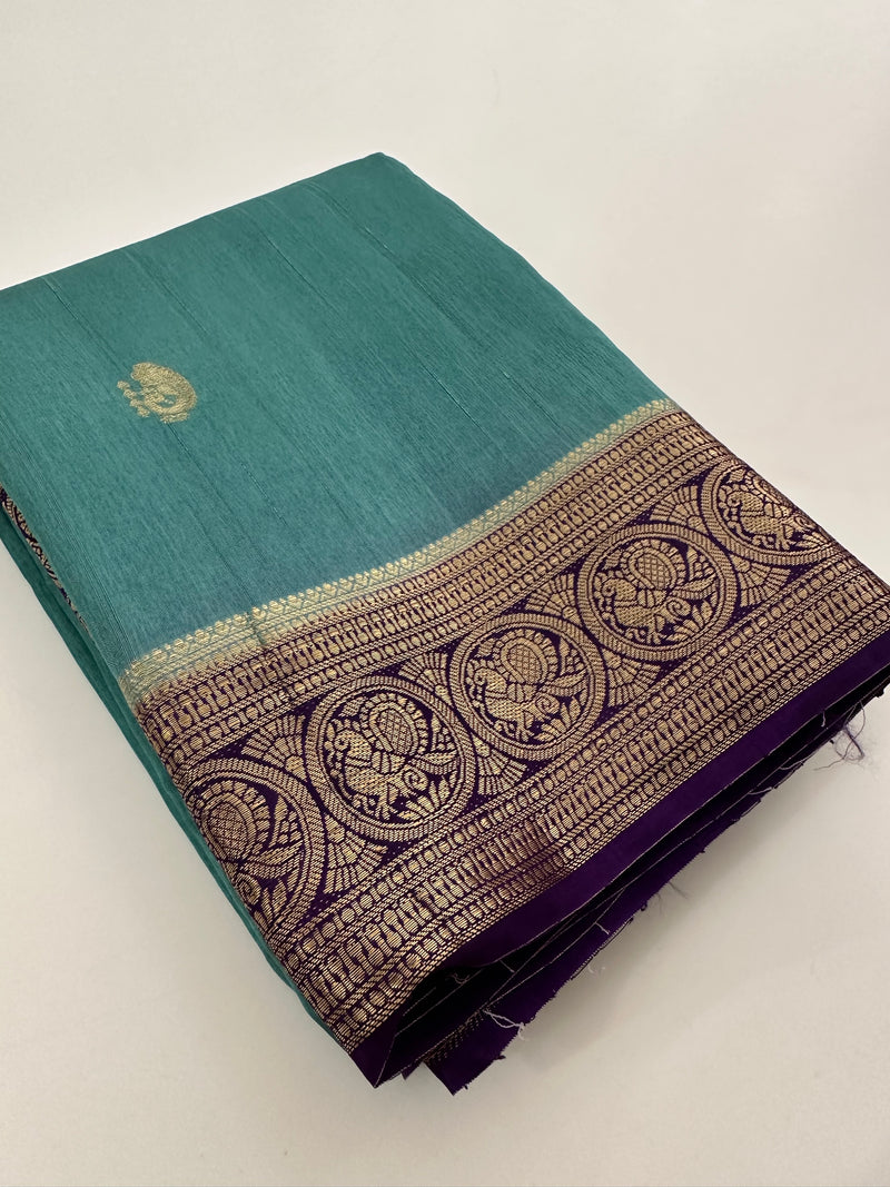 Tussar Fancy Saree in New Contrast Borders🌹- AU-17