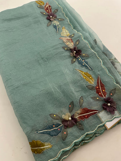 Organza Work Fancy Appliqué Work-M24