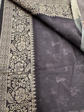 Kalamkari Printed Crape-JU14