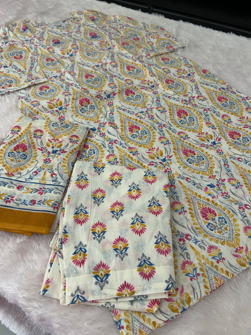 3Pc Kurti cotton kurti set