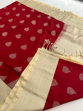 New Semi Soft silk Sarees From Kanchi in beatiful Borders -JU20