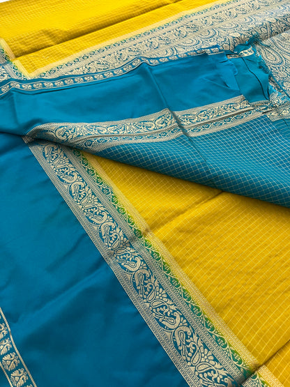 Crape checks contrast