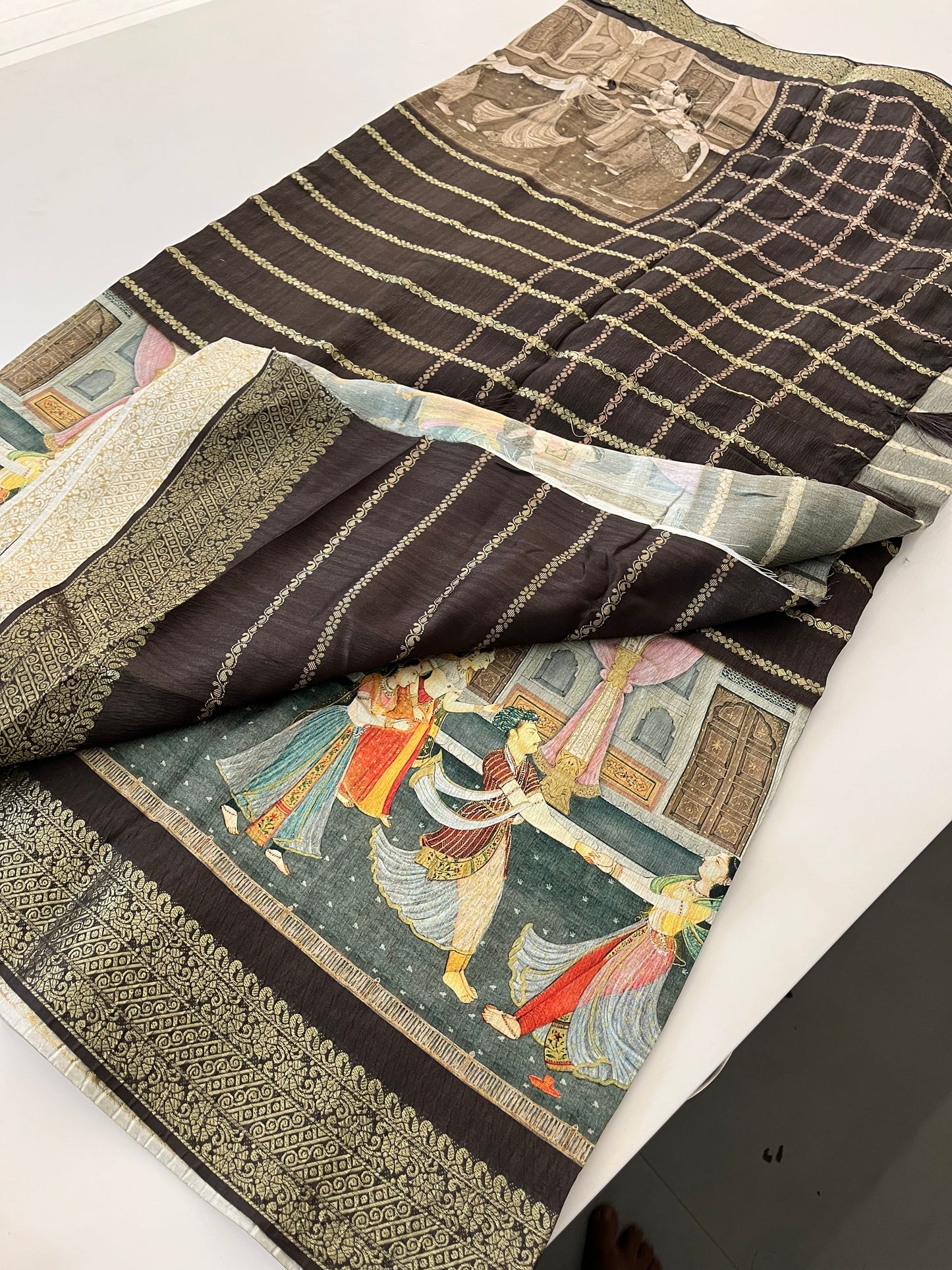 Crush Tussar  Designer