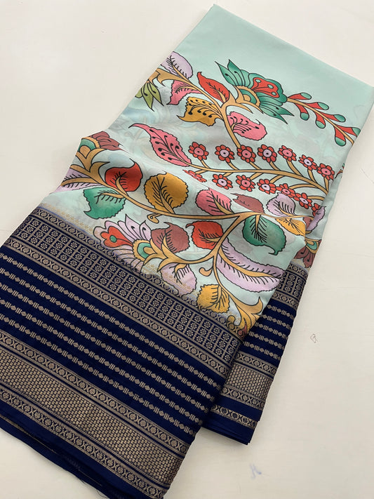 Ju10 Printed Semi Mysore Silk