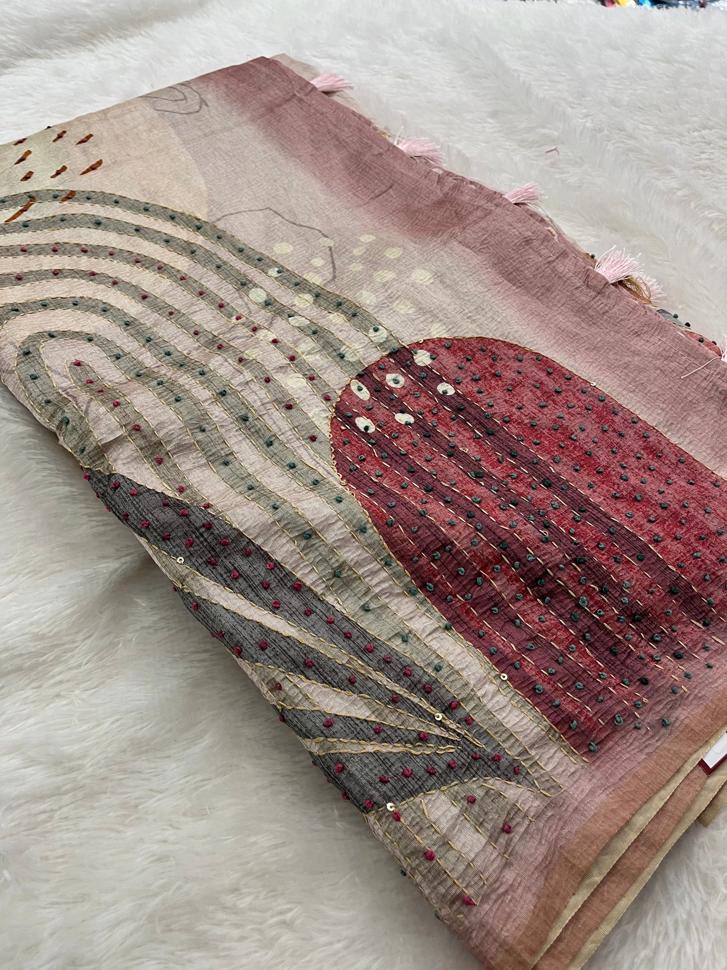 Knot Work Fancy Saree-F17