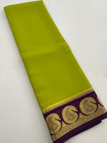 80 GSM Pure Mysore Crape Silk Saree- Silk Mark Certified 🦋-JU29