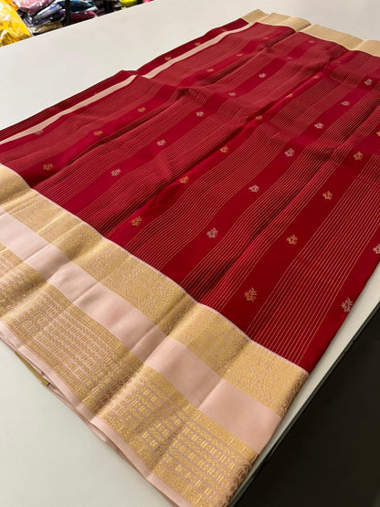 Dark Pink x Light Pink Kanchi Pattu Saree