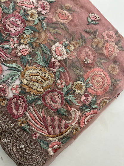 Embroidery Organza premium Saree