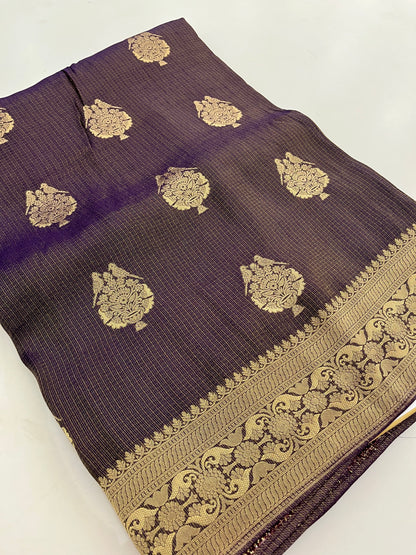 Banarasi tissue silk