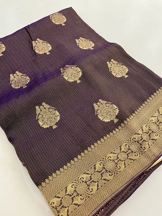 Banarasi tissue silk