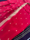 Cut Dana Work Border Chinnon Saree -AU6
