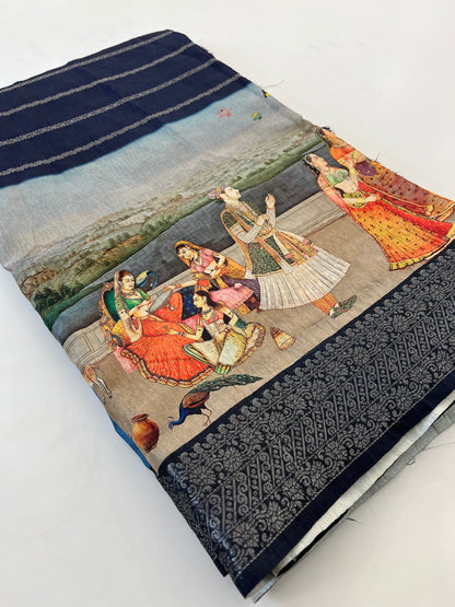 Crush Tussar  Designer