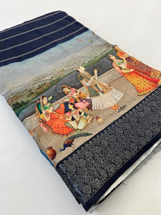 Crush Tussar  Designer