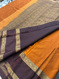 New collection in Kanchi Semi Silk sarees for Varmahalaxmi with contrast matching blouse piece-JU29