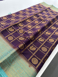 New collection in South Cotton Silk sarees for Varmahalaxmi with contrast matching blouse piece🌹-AU3