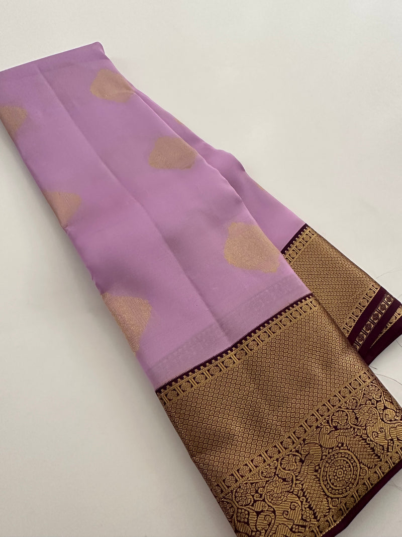 Self Kanchi Silk Sarees🌹-AU14