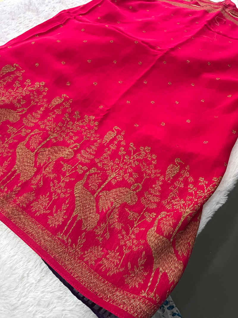 Premium Jute Tussar Fancy Saree-M14