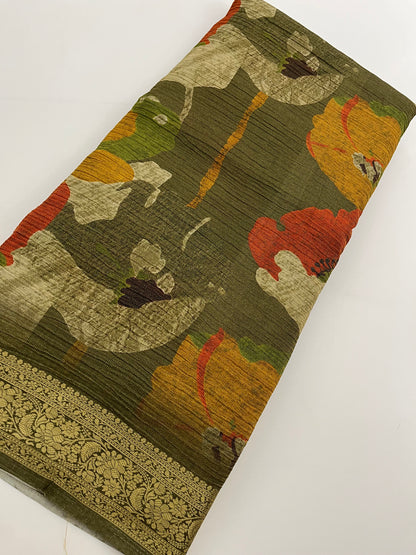 131 ✨✨PREMIUM DIGITAL PRINT. CHANDERI SILK✨✨