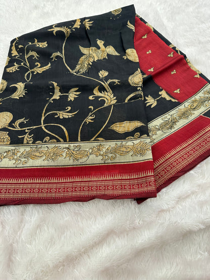 Kalamkari Crape Chiffon-A16