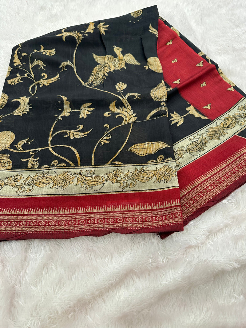Kalamkari Crape Chiffon-A16